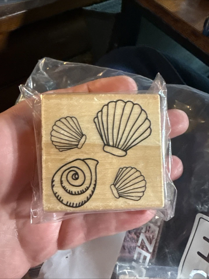 Michaels Anchors Away Sea Shells Rubber Stamp