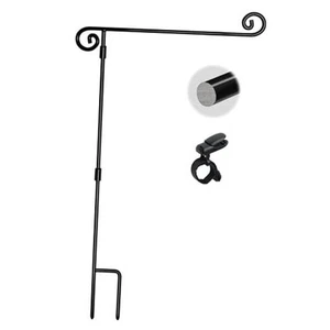Garden Flag Stand, Yard Flag Holder,Garden Flag Hanger,Banner Pole with one - Picture 1 of 7