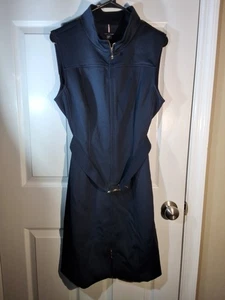 Tommy Hilfiger Damen Frontreißverschluss Stehkragen Kleid dunkelblau Gr. 12 Reißverschluss oben oder unten - Bild 1 von 7