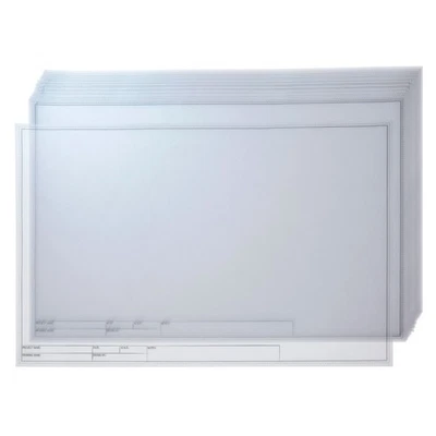 20 hojas de papel vitela arquitectónico con bloque de título de ingeniero, 11x17" Foto 1 de 4