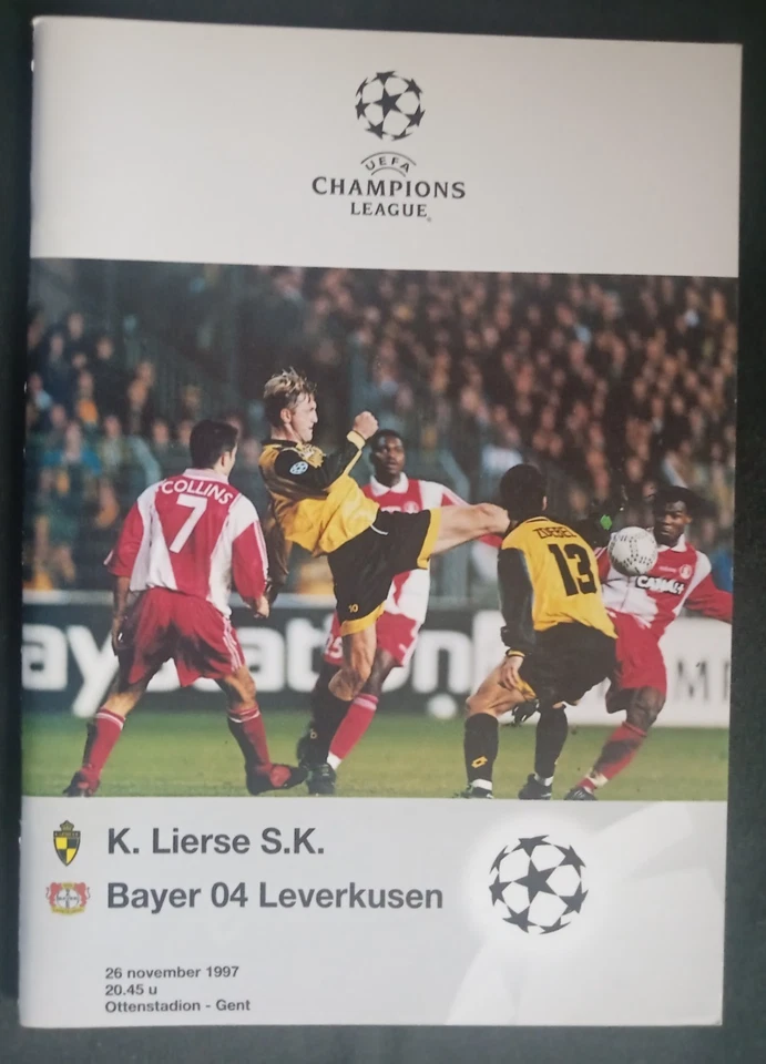 Orig. PRG  Champions League  1997/98  LIERSE SK - BAYER 04 LEVERKUSEN  !!  TOP - Bild 1 von 1