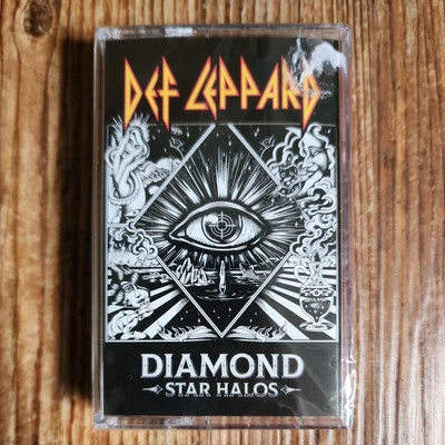 Def Leppard Diamond Star Halos New Sealed Limited Edition Red Audio Cassette  - Image 1 of 4