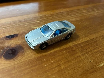 Vintage 1992 Matchbox Silver BMW 850i #39, Blue Interior, Clear Windows - Image 1 of 4