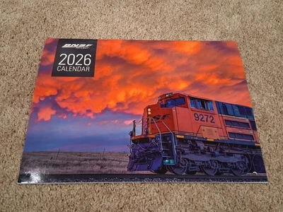 Calendário ferroviário 2026 BNSF - 13 fotos coloridas de trem; ferrovia - Imagem 1 de 3