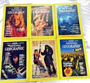 6 issues of National Geographic Magizine 1987 - Picture 1 of 1