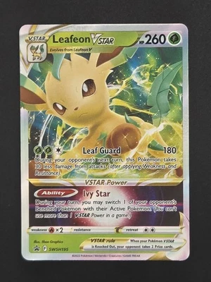 Leafeon VSTAR - SWSH195 Promo Pokemon TCG SWSH: Sword & Shield Promo Cards NM - Image 1 of 2