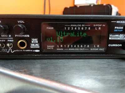 Defective MOTU UltraLite MiDi Audio Interface No Power Supply AS-IS - Image 1 of 4