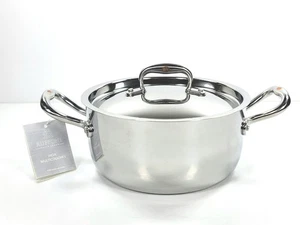 Cazuela Ruffoni E'Pronto 5 capas X-CORE de acero inoxidable 3 qt nueva con etiquetas - Imagen 1 de 14