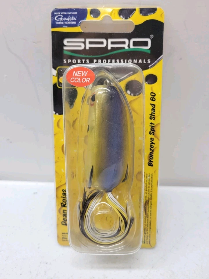 Spro Frog Bronzeye Spit Shad 60 #27 Clear Chartreuse 1/2oz NEW - Image 1 of 4