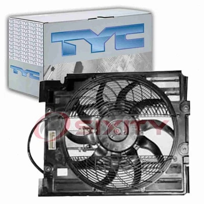 Conjunto de ventilador condensador TYC AC para BMW 525i 2001-2003 calefacción aire gx Foto 1 de 4