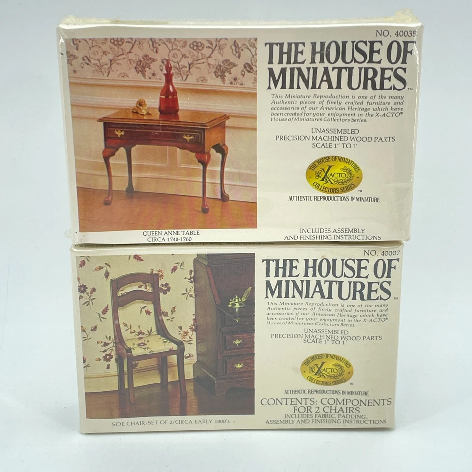 The House of Miniatures Hepplewhite Serpentine Table X-ACTO 40036