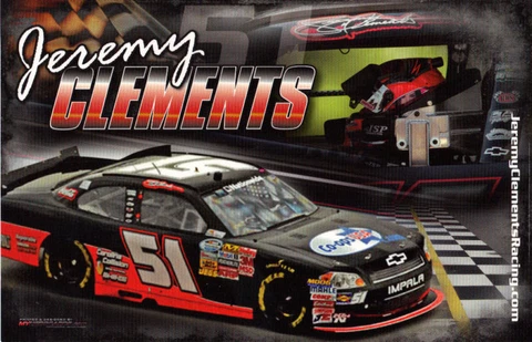 JEREMY CLEMENTS 2011 CO-OPS USA #51 "NWS" POSTCARD Cover