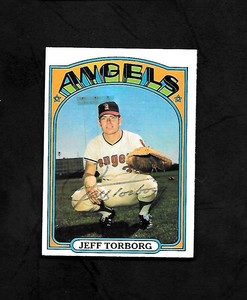1972 TOPPS #404 JEFF TORBORG - SIGNED - AUTO - AUTOGRAPH - ANGELS