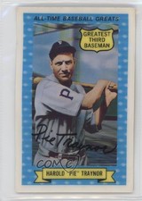 1972 Kellogg's 3-D All-Time Baseball Greats Pie Traynor #8 HOF