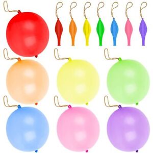 10Pcs 18 Inch Punch Bounce Balloons with Rubber Band Thicken Fun Ballon