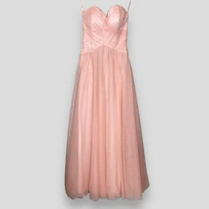 Mori Lee Madeline Gardner Prom Dress Bridesmaid ALTERED Pink Sweetheart Tulle - Picture 1 of 12