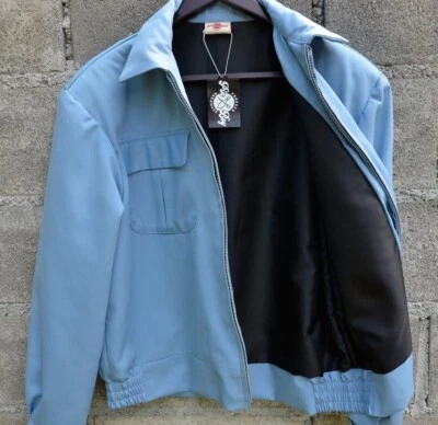 P-XL nova jaqueta vintage feita à mão gabardine ricky Cosh Gab jaqueta bombardeiro aba - Imagem 1 de 4