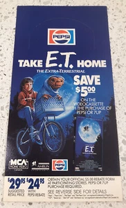 E.T. PEPSI VHS bottle display advertising giveaway extra terrestrial 80s RARE - Picture 1 of 4