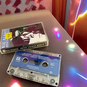 RIC OCASEK QUICK CHANGE WORLD 1993 VINTAGE Music CASSETTE TAPE 90s - Picture 1 of 3