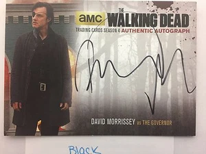 Walking Dead Season 4 PART 1 David Morrisey  - The Governor BLACK AUTOGRAPH DM2 - Picture 1 of 1