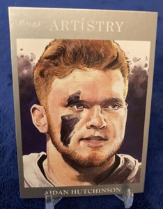2022 SAGE Artistry Aidan Hutchinson Silver Parallel RC #91 Detroit Lions