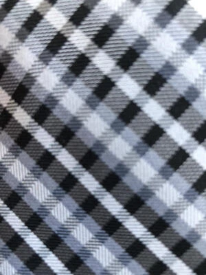 Corbata de seda a cuadros gris negro blanco 58 x 23/4 Ben Sherman nueva sin etiquetas Foto 1 de 4