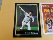 Roger Clemens Boston Red Sox BallStreet 1991 #13 OVERSIZE RARE Oddball