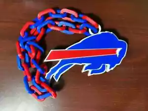 Buffalo Bills Oversized Chain Necklace – Bold NFL Fan Pendant for Game Day - Picture 1 of 2