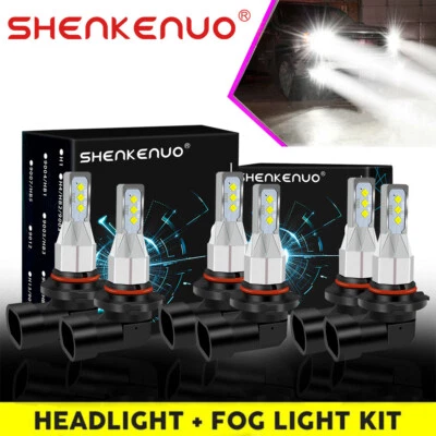 Para For Mazda 6 2014 2015 2016 2017 6000K LED faro alto bajo + luz antiniebla - Image 1 of 4