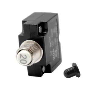 20 AMP Push Button Resettable Terminal Circuit Breaker Panel Mount 12V-24V - Picture 1 of 7
