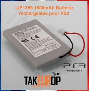 PS3 Controller batterie rechargeable 1800mAh - Battery for PS3 Manette - Foto 1 di 2