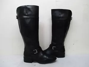 CHAPS GEN-W Black Zip Knee High Riding Boots Womens Size 6.5 B - Picture 1 of 10