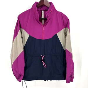 Chaqueta con capucha rompevientos de nylon anorak Evergreen para mujer de Lululemon Azul Morado 8 - Imagen 1 de 10