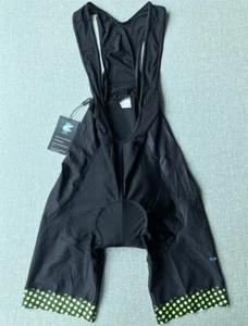 BIKEUY Herren Fahrrad Trägerhose Gel Pad MTB Pro Fahrradbekleidung schwarz grün Größe M - Bild 1 von 5