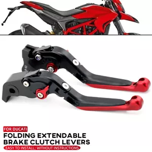 For DUCATI Hypermotard 821/939 Adjustable Foldable Extendable Brake Clutch Lever - Foto 1 di 16