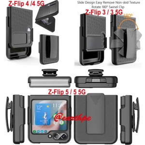 Coque Rigide Clip Ceinture Étui Combo pour Samsung Galaxy Z Flip 3 4 5 6 / 5G - Photo 1 sur 33