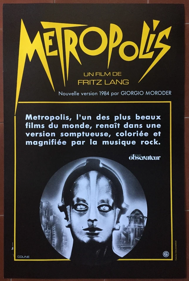 Plakat Metropolis Brigitte Helm Fritz Lang 40x60cm 1984 - Bild 1 von 1