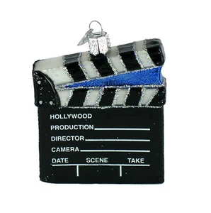 Old World Christmas Director's Board Glass Blown Ornament - Picture 1 of 8