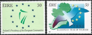 1990 Ireland Sg 742/743 European Events MNH - Bild 1 von 2