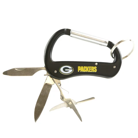 Aminco NFL Green Bay Packers Carabiner Multi-Tool Key Chain Cover