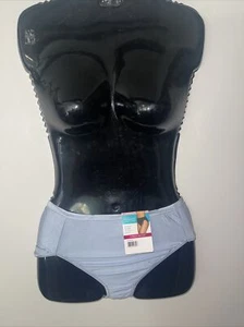 Vanity Fair Radiant Blue Silky Hi Cut Bikini Panty Sissy Underwear Size 7/Large - Picture 1 of 3