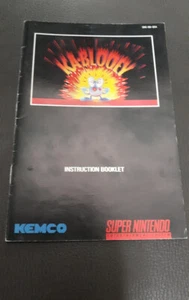 Kablooey (SNES Super Nintendo 1992) NUR Bedienungsanleitung - Bild 1 von 4