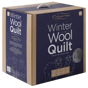 Onkaparinga Winter Wool Quilt Queen 210x210cm – Washable & All Seasons - Picture 1 of 1