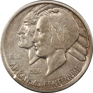 Mezzo dollaro commemorativo 1936-S da XF a AU Arkansas, inizia a 99c senza riserva! - Foto 1 di 3