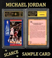 Michael Jordan 1991 Fleer All-Star Game #236 Sample Promo Card  ASG 10 Scarce