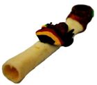 Fair Trade 17cm South American Indian Llama Bone and Nut Rastaman Smoking Pipe