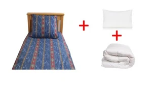 Juego de cama de 4 piezas edredón y funda almohada y funda kit universitario pasillos de estudiantes individuales - Imagen 1 de 1