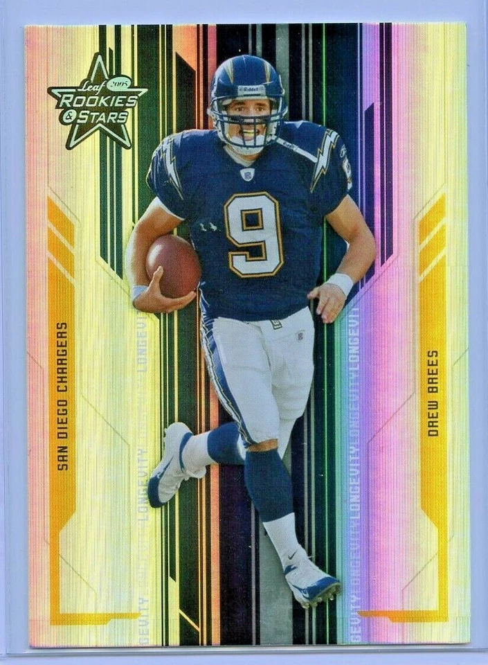 Drew Brees 2005 Leaf Rookies & Stars Longevity SILVER HOLOFOIL /99 💎 HOF - Image 1 of 1