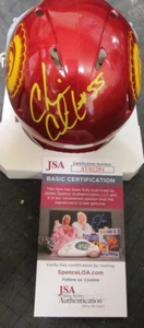 CHRIS CLAIBORNE SIGNED USC TROJANS MINI HELMET JSA COA AV02291 - Picture 1 of 2