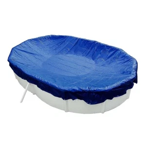 Abdeckplane Oval 623x360 cm Blau mit Übermaß Sommer & Winter Pool Schwimmbad - Bild 1 von 5